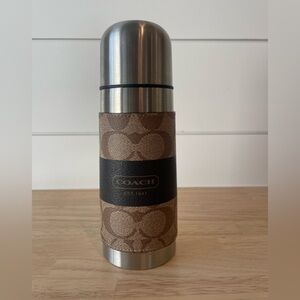 Coach Stainless Steel Travel Thermos